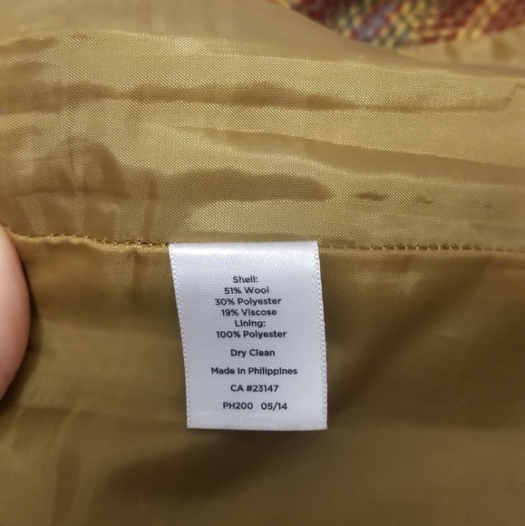 Talbots heavy wool blend satin lined Skirt 2p mint  condition - Picture 5 of 8